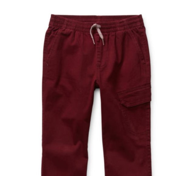 Arizona Tapered Jogger Burgundy Pants Stretch - Picture 2 of 2